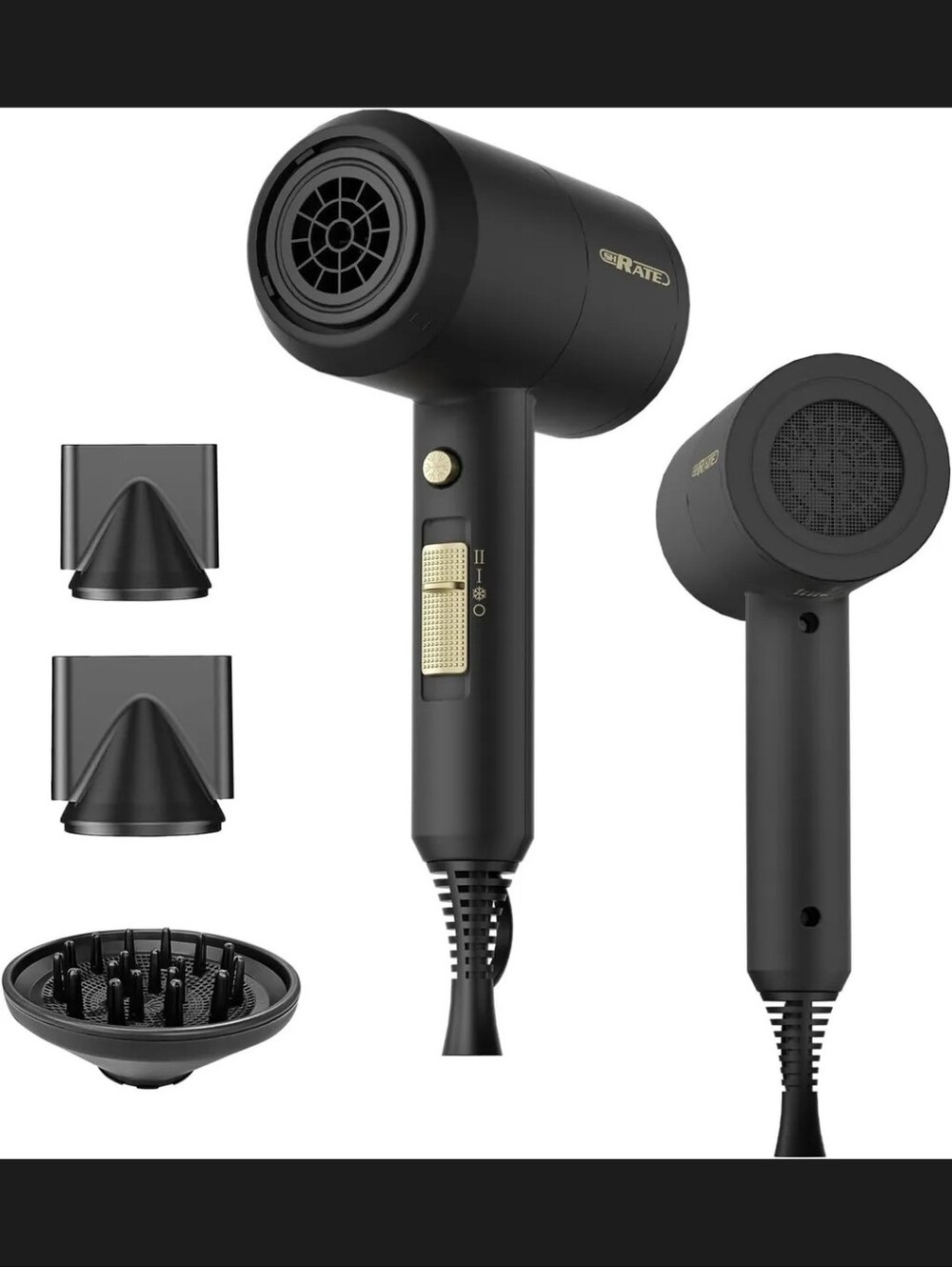 ShRate Professional Salon Hair Black Dryer 1800 Watt Dryer NEW